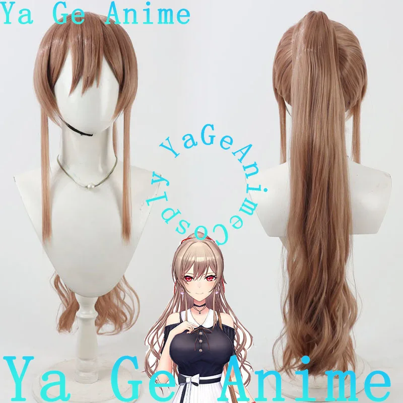 

Ya Ge аниме-магазин VTuber Furain E Lustario, парик для косплея, аниме-игры, Хэллоуин, карнавал, вечерние синтетические термостойкие волосы