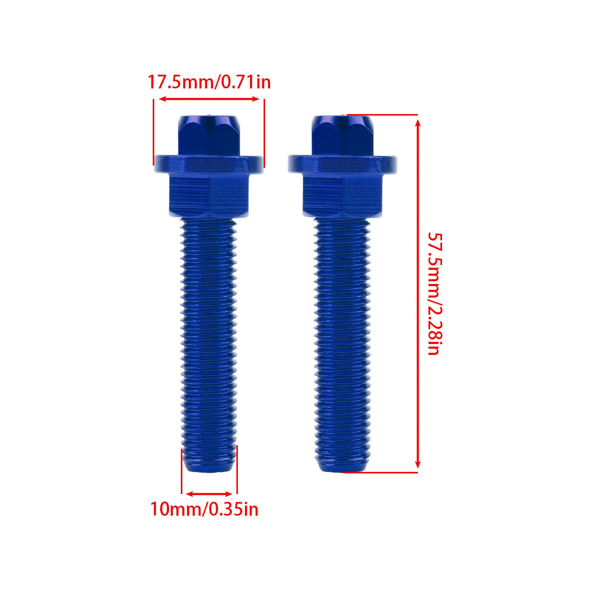 Motorrad CNC Kettenspanner Hinterachsblöcke Schrauben Muttern für KTM XC XCF XCW SX SXF EXC EXCF TPi Six Days 125 150 250 300 350 450 – Detail 2