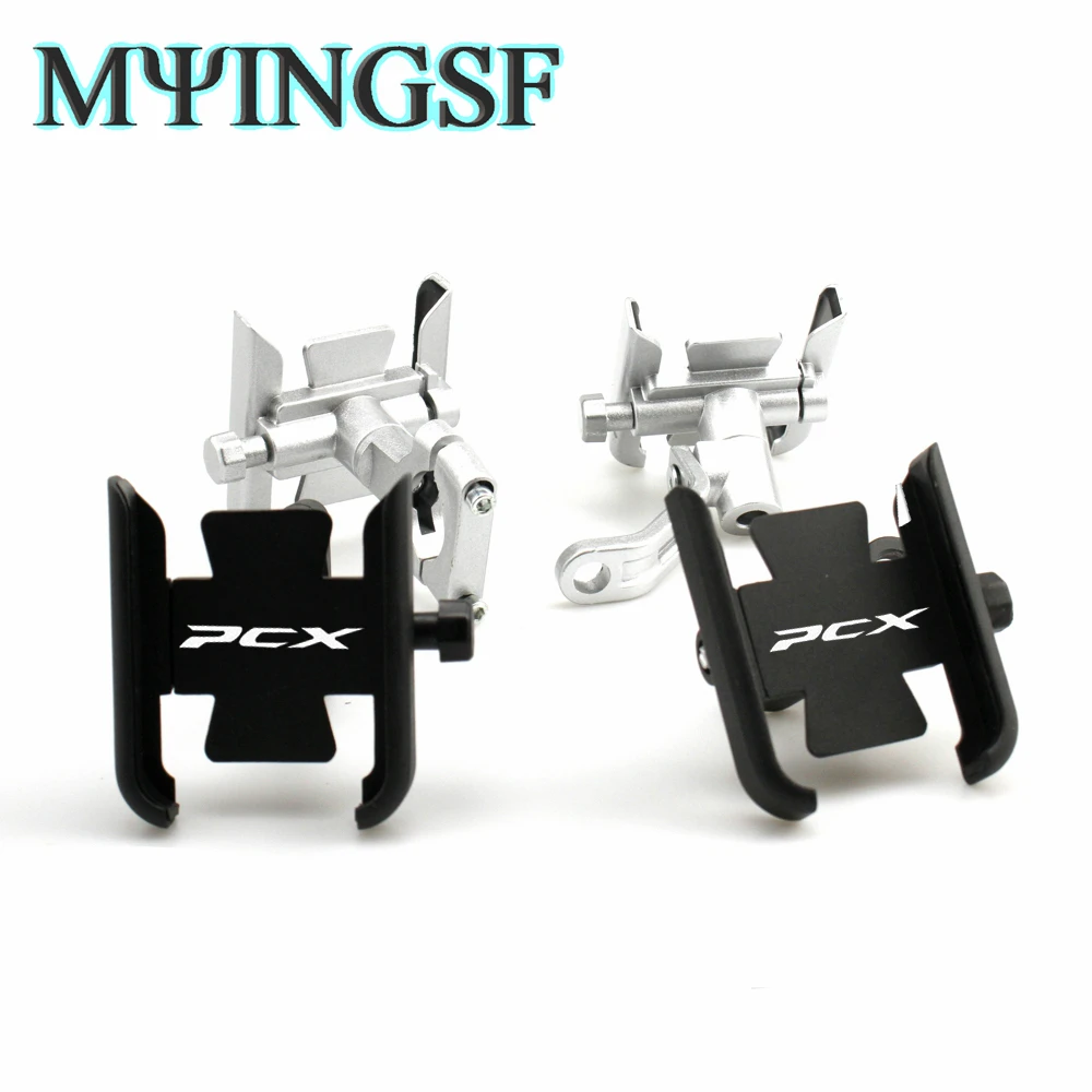 

For HONDA PCX150 PCX125 PCX 125 PCX 150 Motorcycle Accessories CNC Handlebar Mobile Phone Holder GPS stand bracket