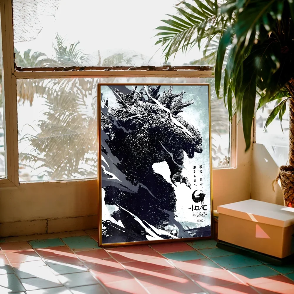 G-Godzilla meno One Monster Movie Classic Vintage poster Vintage Room Home Bar Cafe Decor Nordic Home Decor