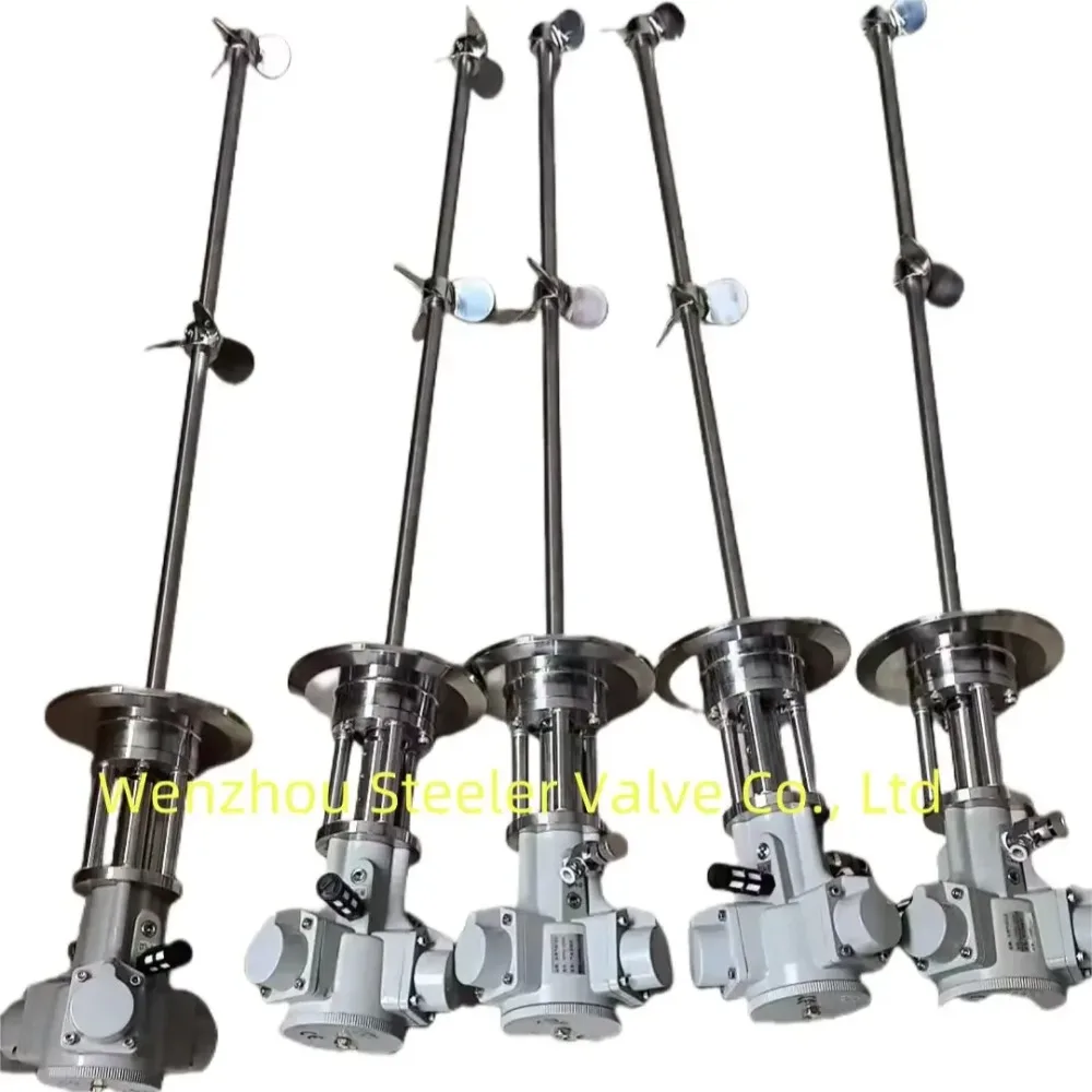 SS304 Pneumatic Motor Mixing Motor/pneumatic Agitator/pneumatic Stirrer Blender with Mixed Stir Blades