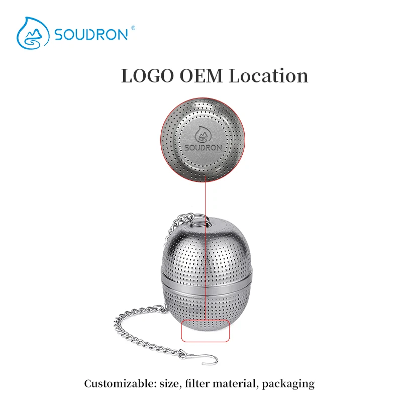 304 الفولاذ المقاوم للصدأ القلوية تصفية كرة الماء قابلة لإعادة الاستخدام مرشح شبكي المنزلية الكهربائية الحجر القلوية تصفية المياه