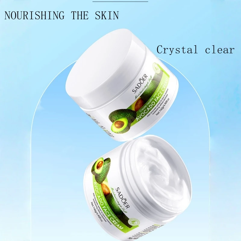 Crema hidratante de aguacate de 140 g, ingredientes a base de hierbas, fórmula sin alcohol, extracto de fruta de manteca de karité (viaba), glicócerina, fragancia duradera, nutrición profunda, cuidado suave de la piel, fácil de absorbar, diseño de embalaje portátil, unisex, recomendado como regalo