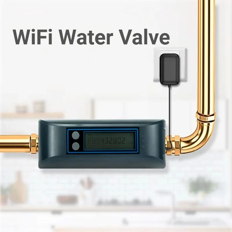 

Smart Life of Tuya Smart WiFi Water Valve Water Consumption Monitoring Control Real Time Display Built in battery Support Alexa