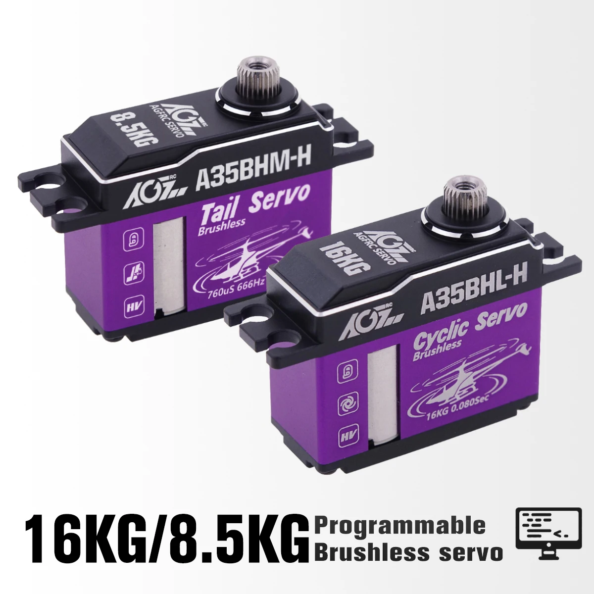 agfrc-a35bhl-h-a35bhm-h-16kg-008sec-185kg-003sec-engrenages-en-acier-hv-servo-brushless-pour-helicoptere-swashplate-planeur-etc