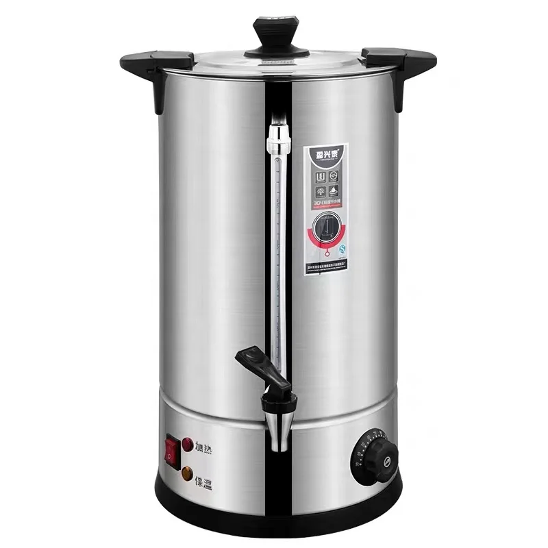 

Electric Water Boiler 304 Stainless Steel Double Insulation 12L Capacity Temperature Control Boil-Dry Protection Household Use