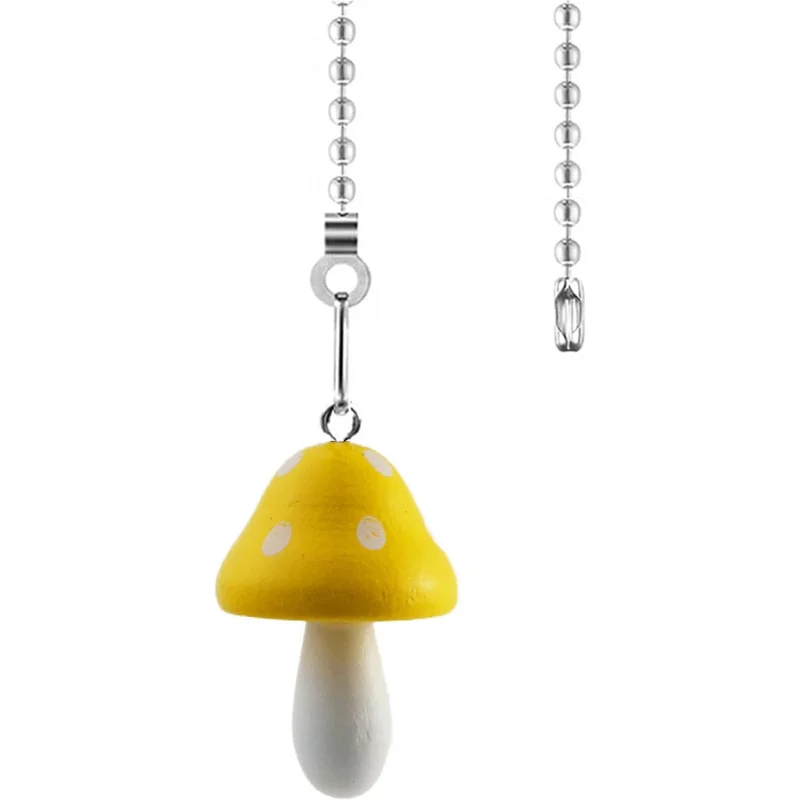 

Удлинитель цепи для потолочного вентилятора с грибовидным орнаментом — 12-дюймовые регулируемые тяги для цепи вентилятора и шариковым разъемом, нержавеющий цинковый сплав