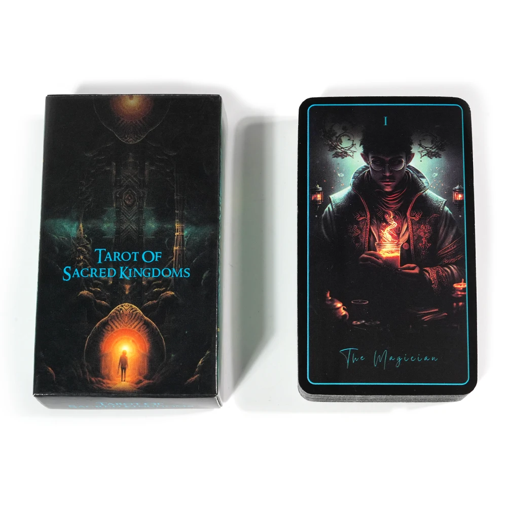 The Tarot of Sacred Kingdoms Tarot Cards 78 Cards Tarot Deck Oracle Cards for Spiritual and Energetic Resonance Earth Moon Magic