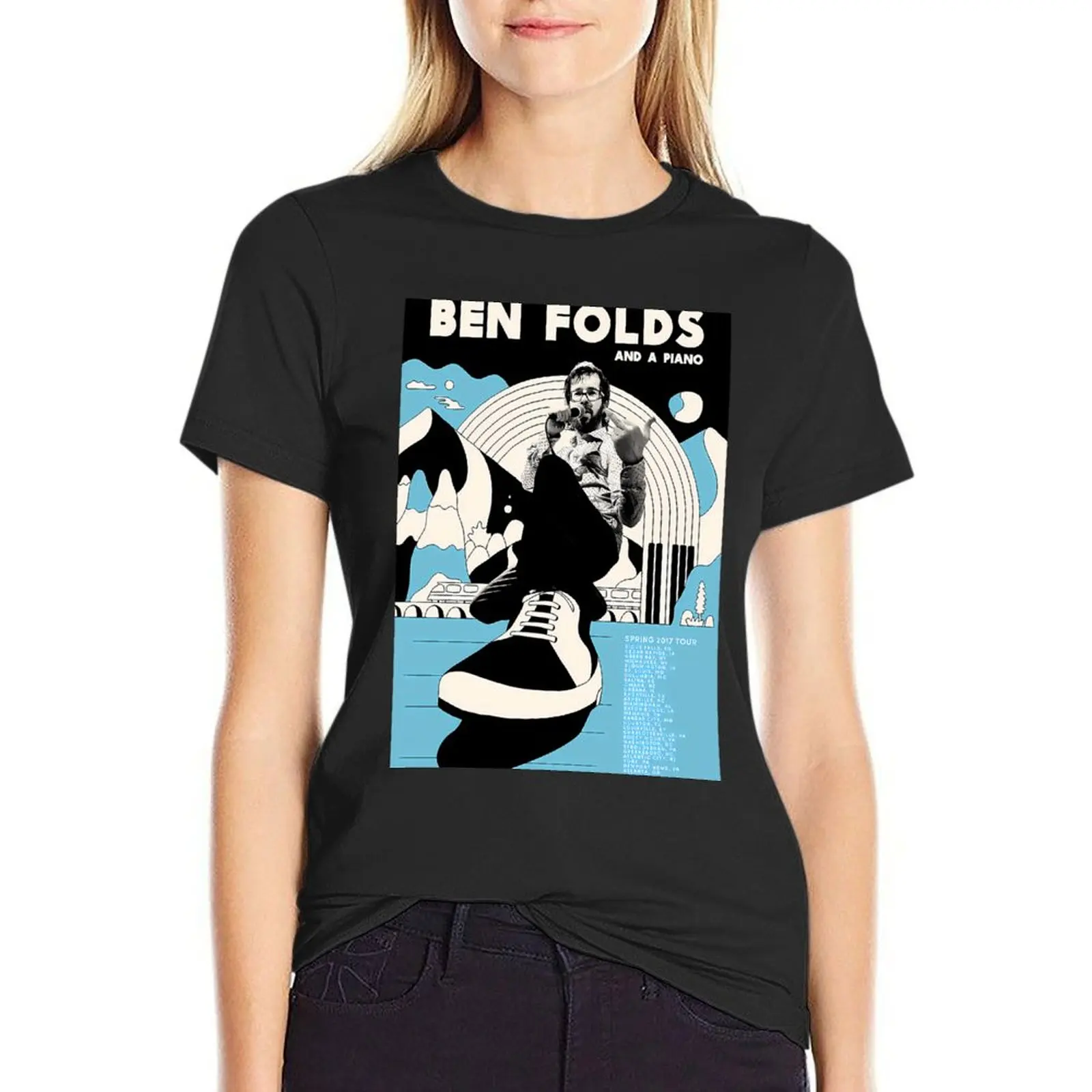 Ben Folds Spring 2017 T-Shirt cute tops quick drying funny t shirts for Women