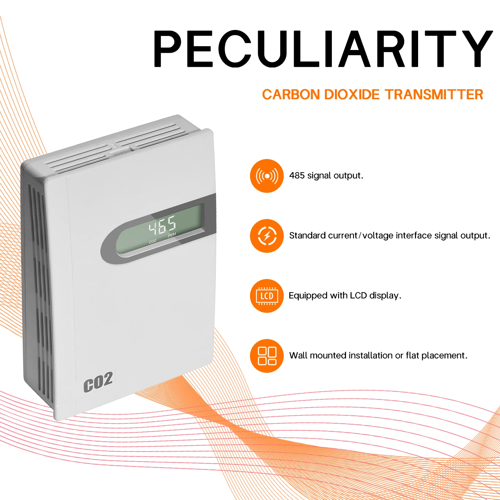 Dual-channel NDIR Air Quality Sensor Co2 Meter Carbon Dioxide Transmitter RS485 Signal Output