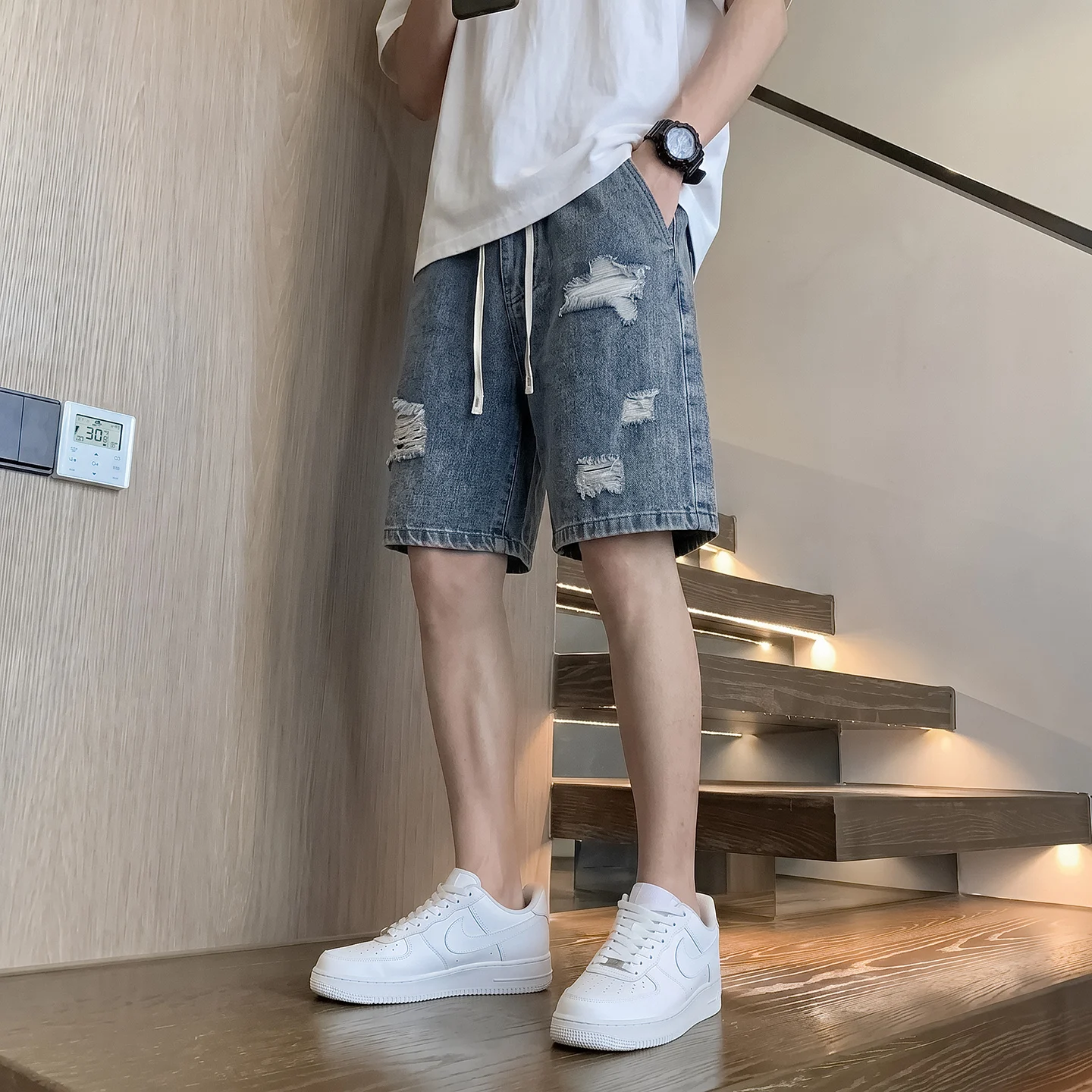 2026 Summer Men's Fashion Trend Casual Denim Shorts
