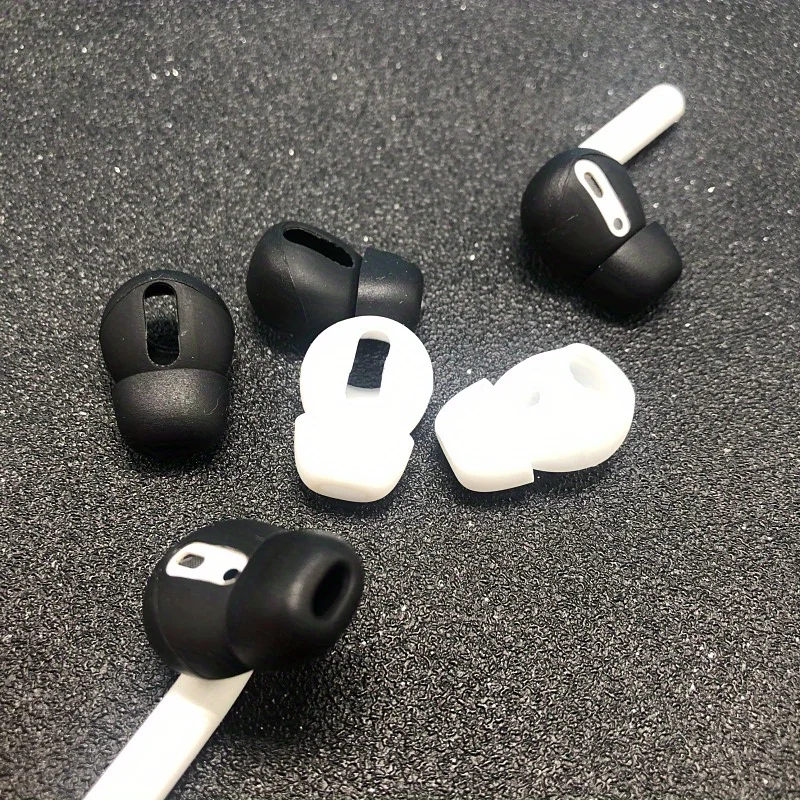 أغطية سماعات أذن من السيليكون لأجهزة AirPods 1/2 سماعات بلوتوث لاسلكية - زوجان من وسادات الأذن وأطراف الأذن، تناسب سماعات أذن iPhone Bluetooth