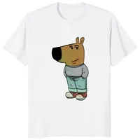 I'm Just A Chill Guy T Shirt Funny Chill Guy Dog Meme Trend Y2k Graphic 3D print Clothing T-shirts Soft men‘s Tee Tops