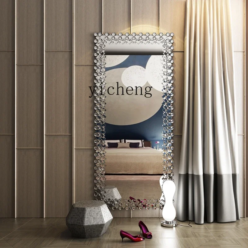 YFY girls room ins dressing fitting mirror clothing store high-end light luxury Internet celebrities wall-mounted large mirror