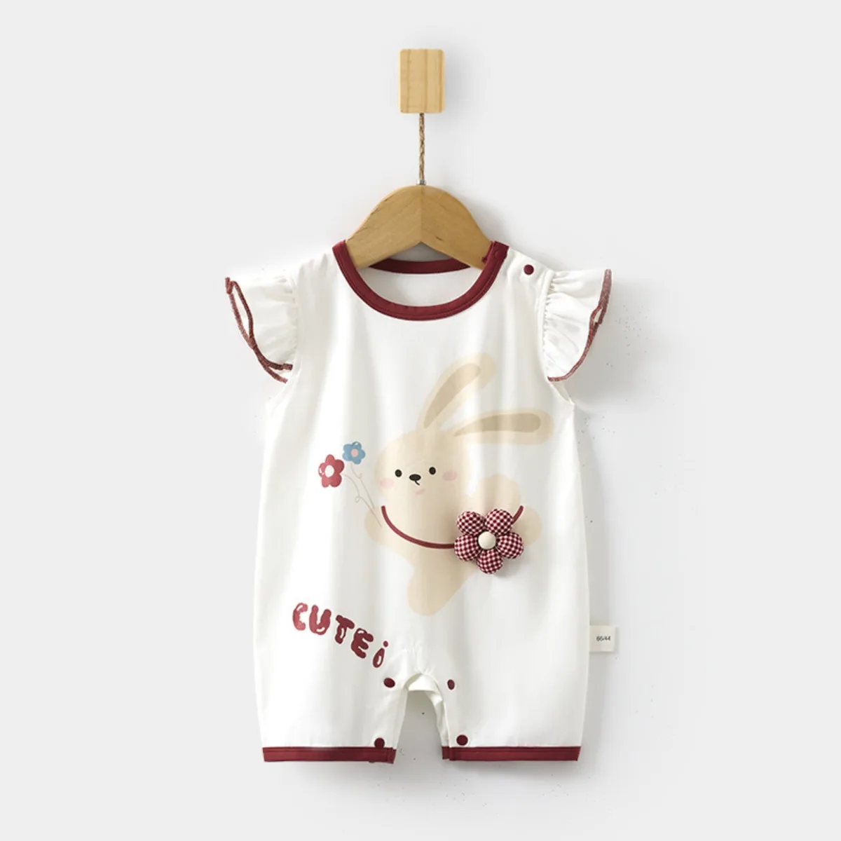 Newborns Modal AC-conditioned Cartoon Bodysuit 6-18M Baby Boy Girl Summer Breathable Cool Jumpsuit Infant Boneless Soft Onesie
