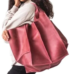 Bolso de mano de diseñador de lujo para mujer, Bolsa grande, de hombro, de cuero, para compras