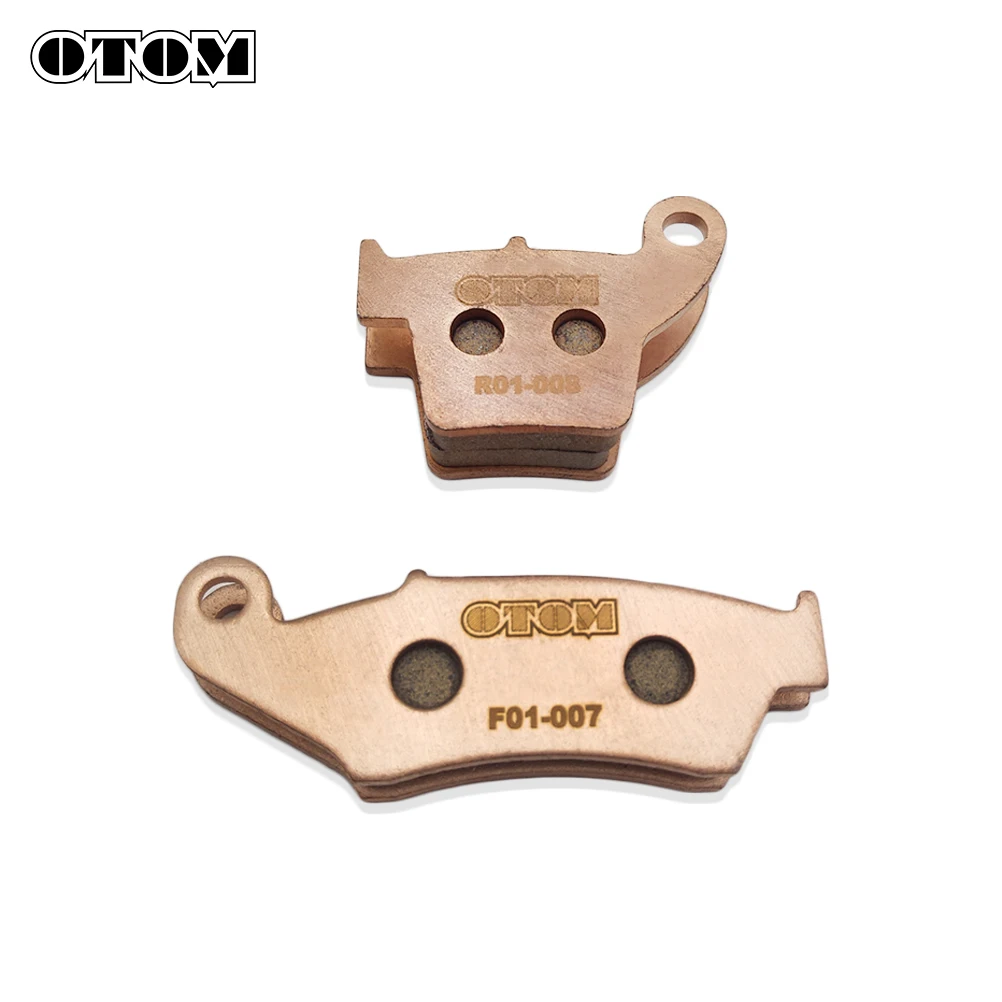 OTOM Motorcycle Front Rear Brake Pads F01 R01 Copper Sintering For HONDA CRF XR KAWASAKI KXF SUZUKI RMZ 125 250 450 Dirt Bikes