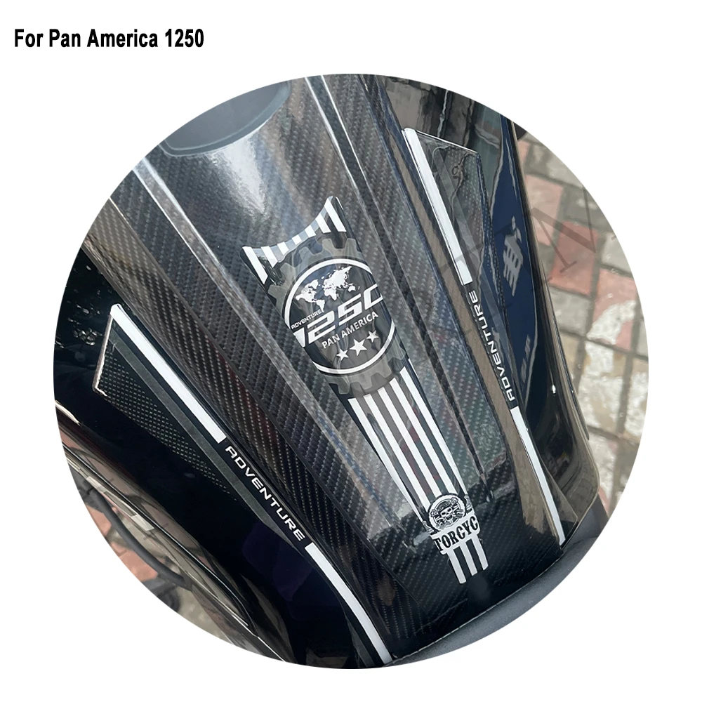 Per Harley Pan America 1250 2020 2021 2022 Kit ginocchio olio combustibile moto serbatoio Pad Protector adesivi decalcomanie