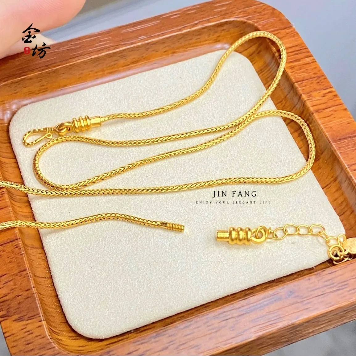 

999 Snake Bone Bracelet Diy Universal Bracelet Adjustable 24K Real Gold Women's Necklace