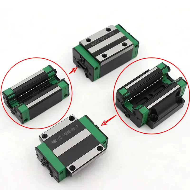 

4 шт. HGH15CA/HGW15CC/HGH20CA/HGW20CC линейный блочный подшипник для рельсов с ЧПУ