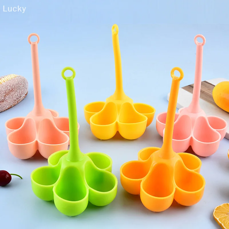 

Egg Boiler Holder Heat-resistant Silicone Egg Steamer Tray With 5 Grids Eggs Poaching Boiling Cooker Rack Kitchen Accessories