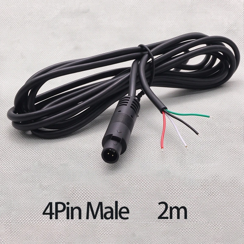 1PC 4Pin Male And Female Single Ended Power Cord Car Ambient Light Reversing Camera Video Cable Recorder  Extension Cable