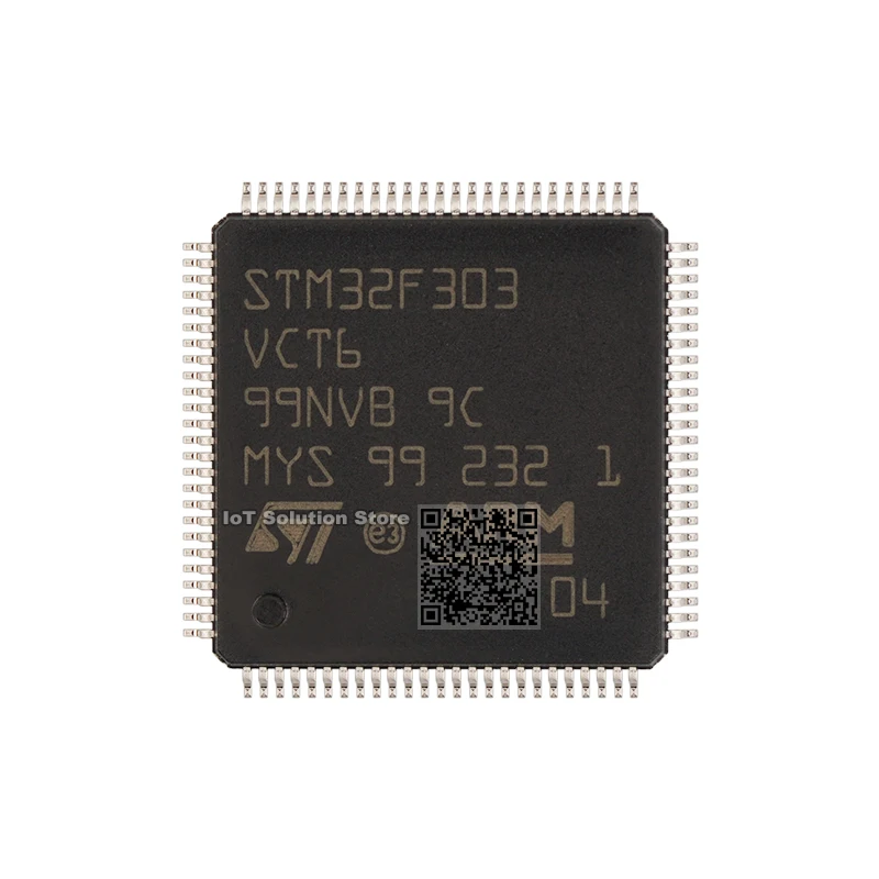 

STM32F303VCT6 ARM Cortex-M4 LQFP-100 14x14x1.4mm STM32F303VCT6TR