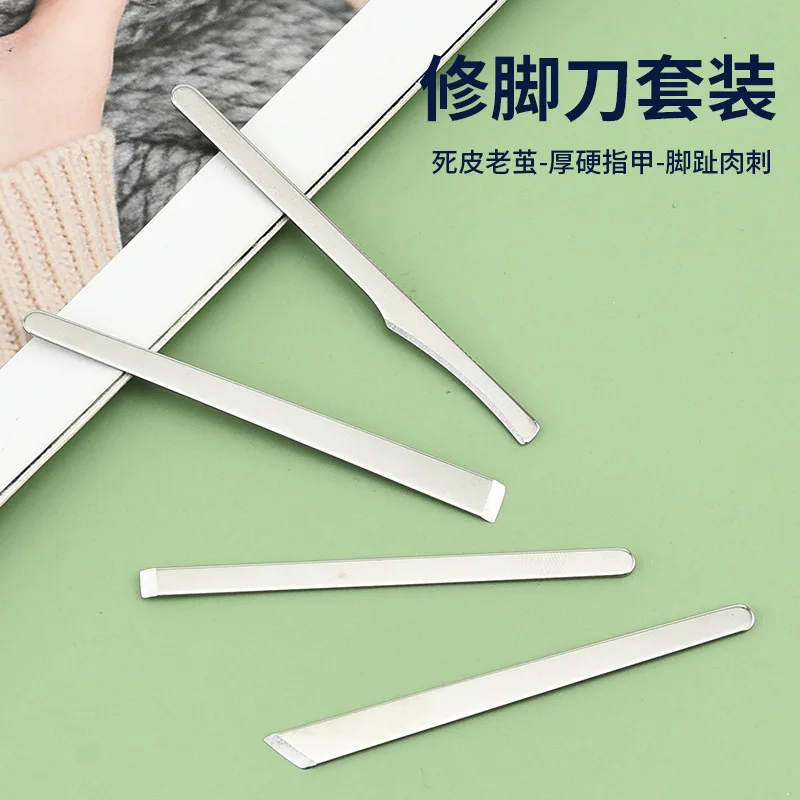 Roestvrijstalen voetreparatieset, huishoudelijk exfoliërend mes 3-delige set, voetreparatietool
