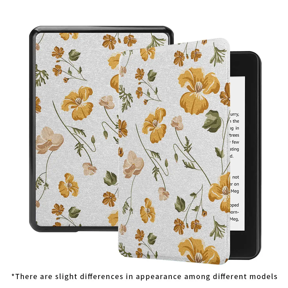 kindle case beautiful flower  paperwhite5th Silicone soft shell  funda 2021 11th  8th generation