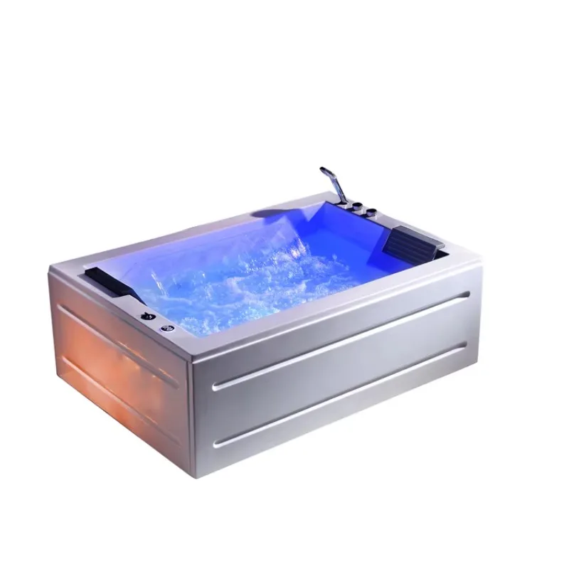 

Luxury 2 Person Acrylic Hydro-massage Jets Whirlpool Tub Waterfall SPA Jakuzzi Bathtub Air Massage Indoor with Music Function