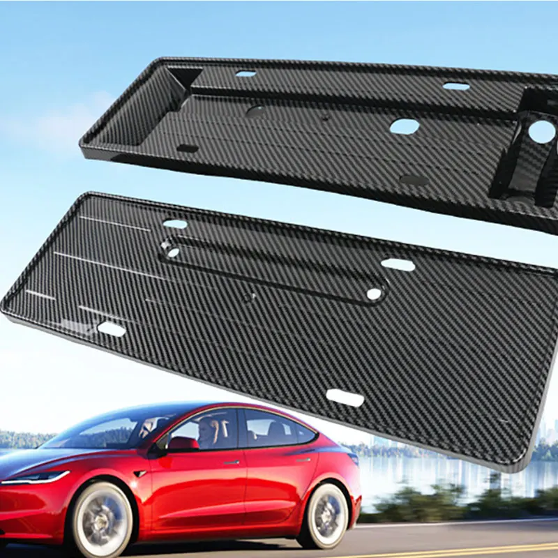 

For Tesla New Model 3 2024 Energy License Plate Frame Side Car Front Modification Artifact Parts License Plate Holder