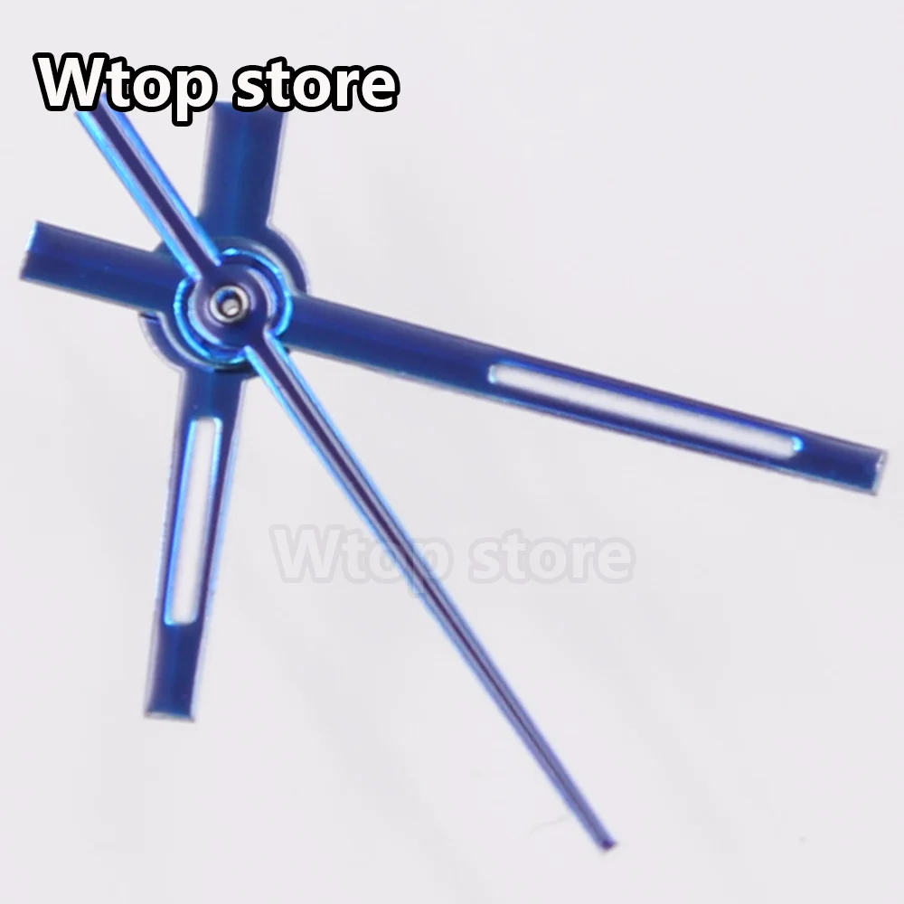 Wtop Store Damen-Uhrzeiger, grün leuchtende blaue Uhrzeiger, passend für NH05 NH06-Uhrwerk, Uhrenteile