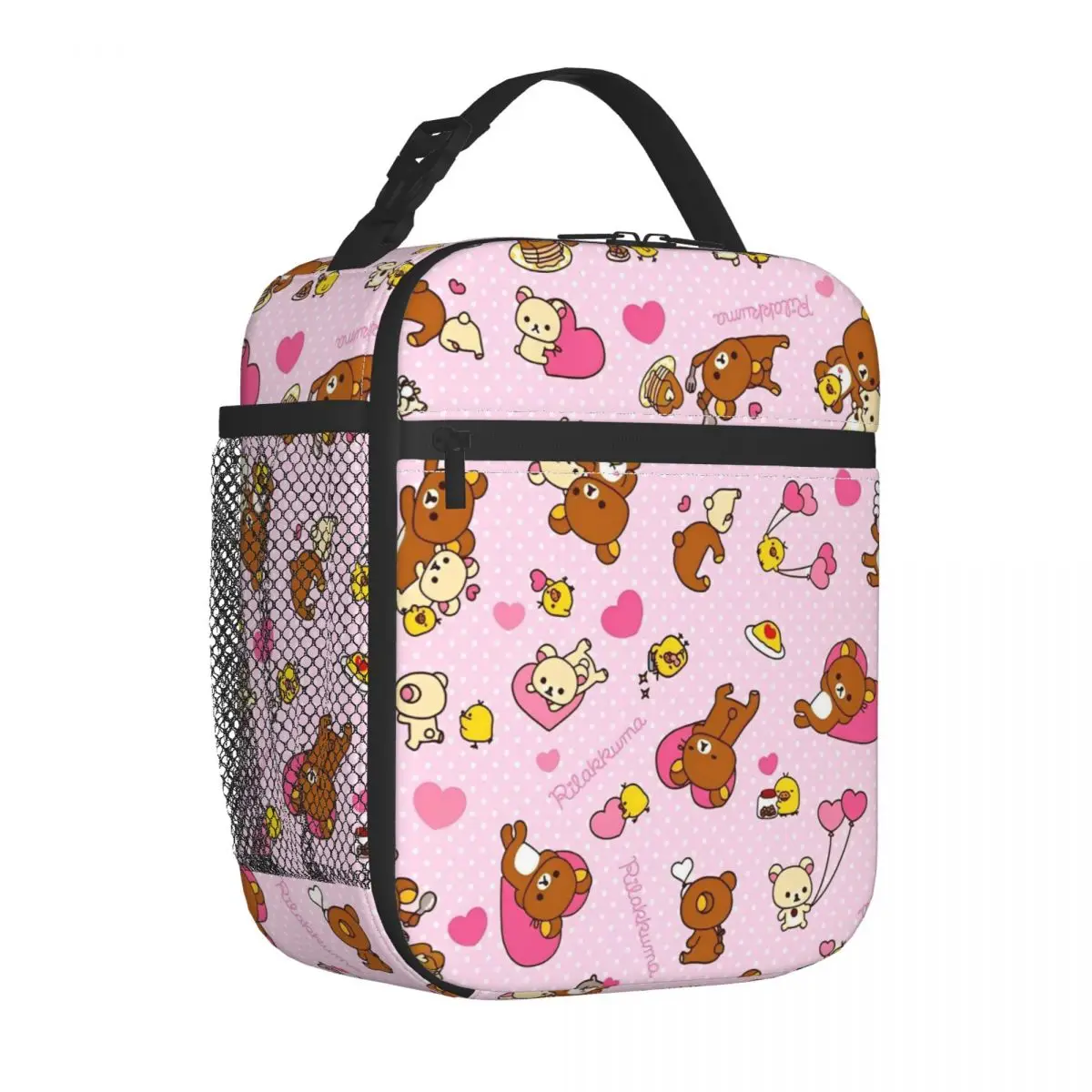 

Rilakkuma аниме изолированные сумки для обеда сумка-холодильник контейнер для обеда милый медведь мультфильм герметичная сумка-тоут ланч-бокс для мужчин женщин колледж
