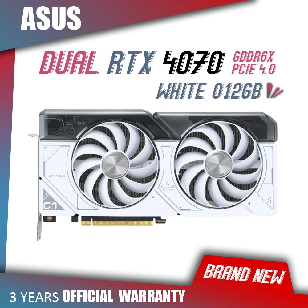 Видеокарта ASUS TUF RTX 4070 OC 12G, Видеокарта ASUS NVIDIA RTX 4070 серии GDDR6X, видеокарта 12 Гб, графический процессор GPU бит PCIE4.0