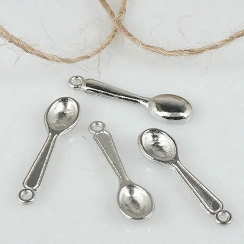 

30pcs 23*6mm Tibetan Silver Color Mini Spoon Design Charms H3080 Charms for Jewelry Making