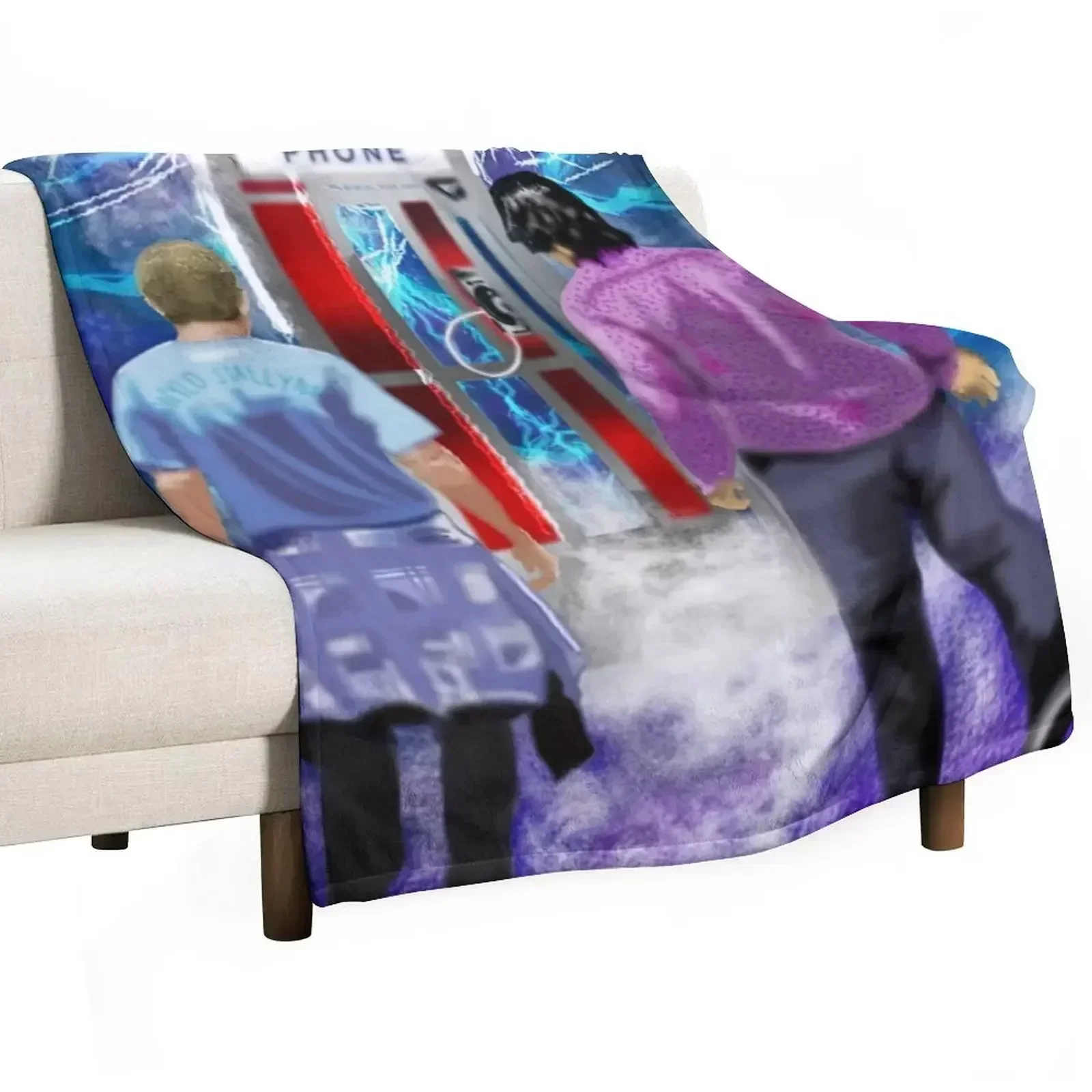 Bill and Ted Fan Artwork Throw Blanket Thins Furrys Blankets