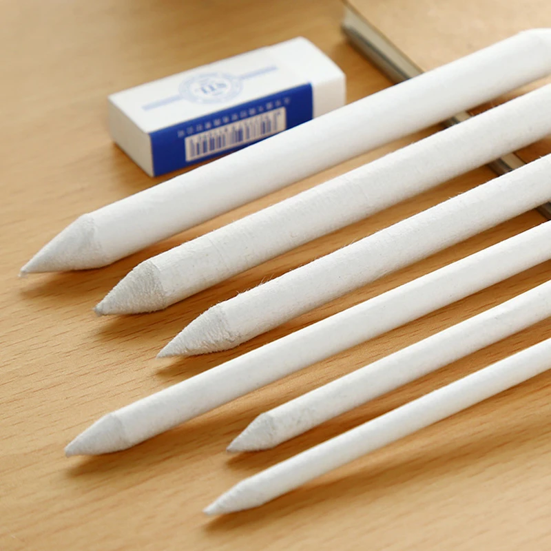 

6 шт., бумажный художественный карандаш для рисования, пень, эскиз, пастель, смешивание, пятно, тортильон, тень, темная площадь, цветная кисть для рисования