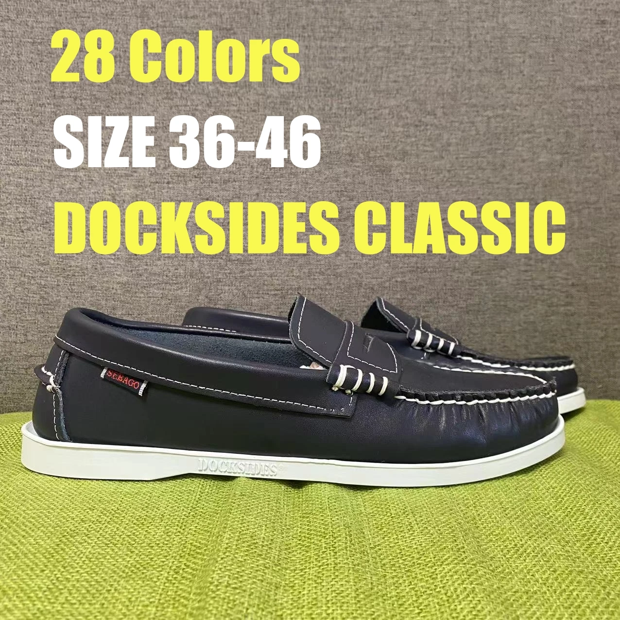 SEBAGO HANDMADE SUEDE GENUINE LEATHER DOCKSIDES CLASSIC BOAT SHOES X489