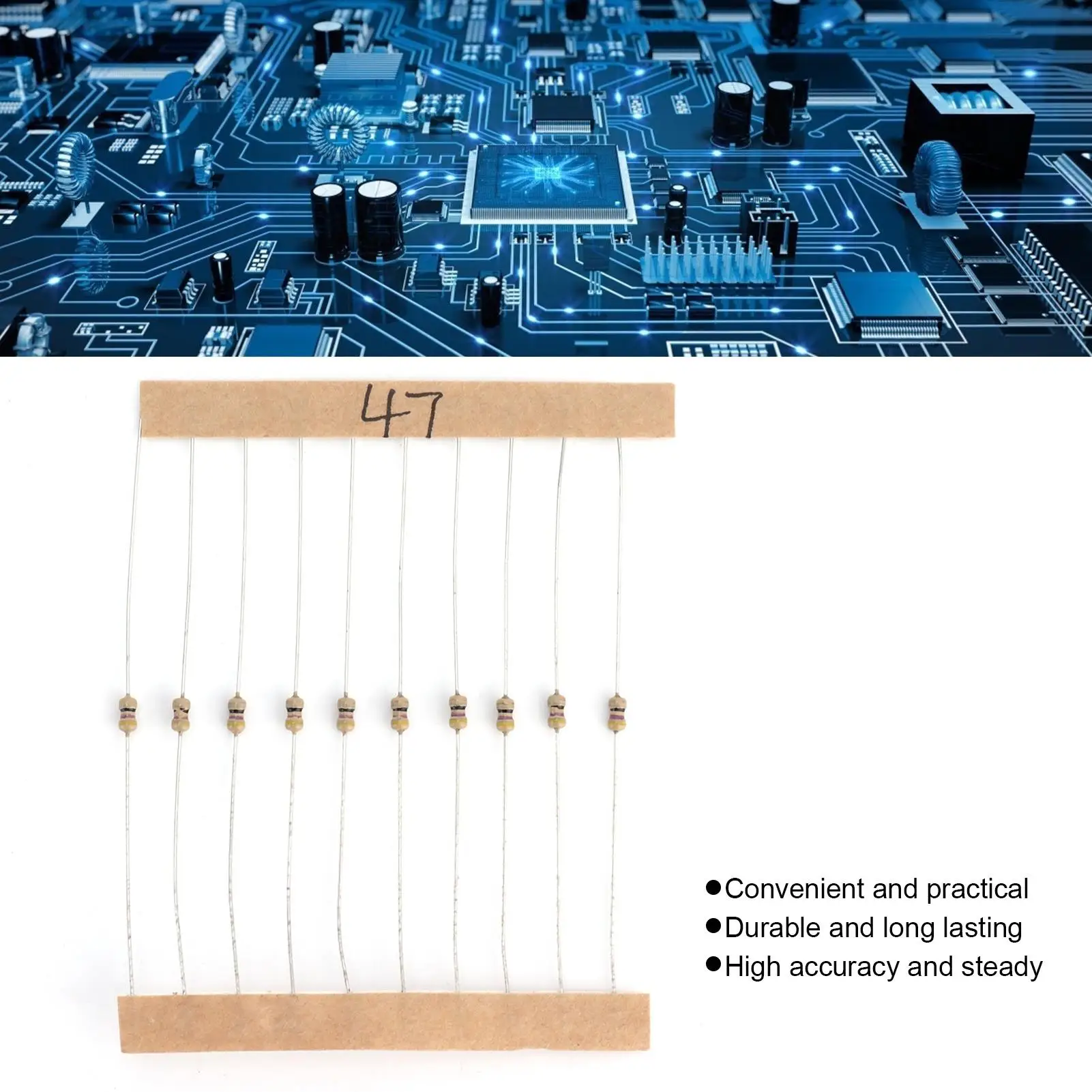 

High Accuracy Durable Graphite Resistor Kit 10Ω-1MΩ for diy Projects