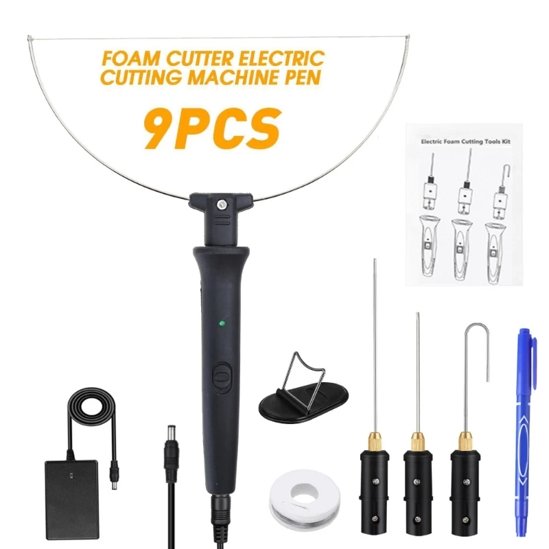 9PCS 18W Electric Styrofoam Cutter Pen Handle Foam Electric Cutting Machine