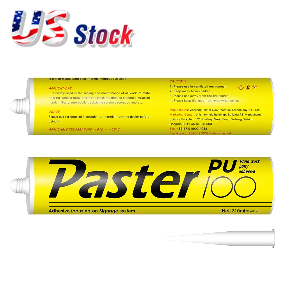 US Stock 20pcs/pack PU-100 Sheet Metal & Putty Adhesive for Channel Letter