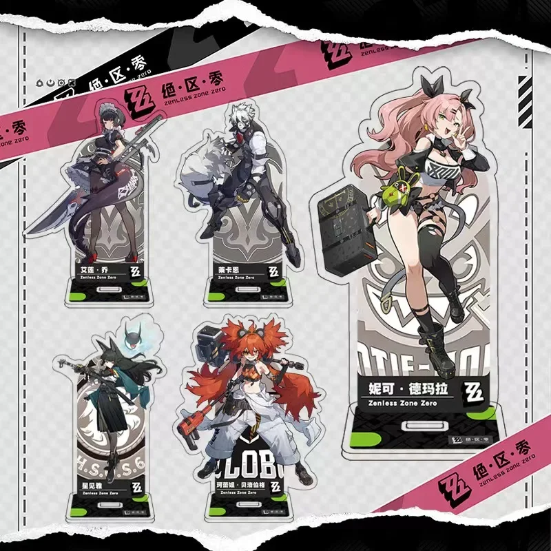 

Anime Zenless Zone Zero Ellen Joe Von Lycaon Acrylic Stand Display Model Desktop Decoration Cosplay Game Figure Collection Gift