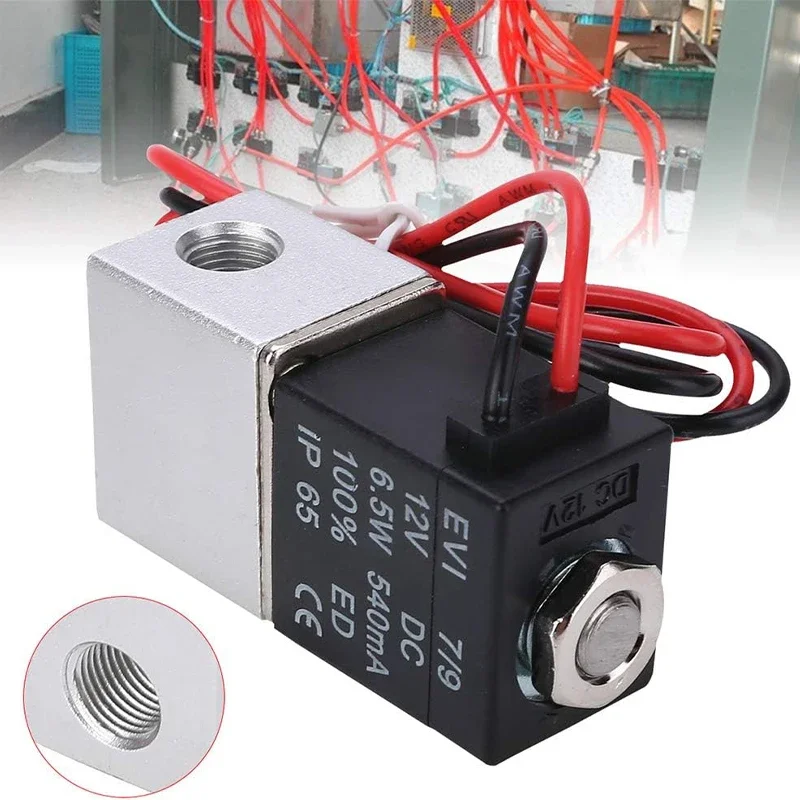 

Compressor Valve 1/4" Normally Closed Pneumatic Aluminum Solenoid Valves 12V 24V Voltage For Air Water Oil