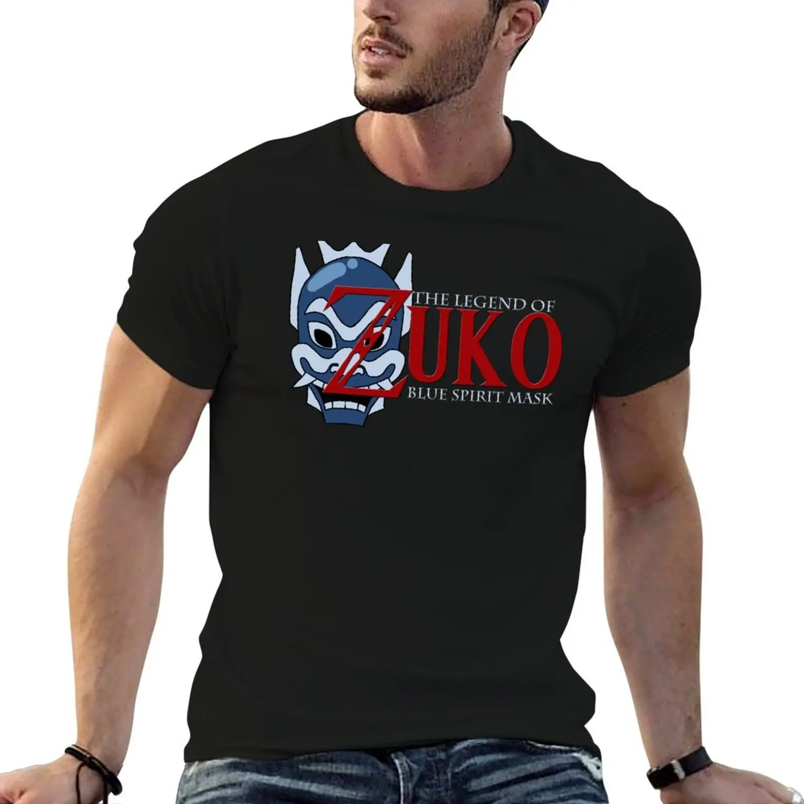 

The Legend of Zuko - Blue Spirit Mask T-Shirt t shirt for man cotton t shirt man T-Shirt