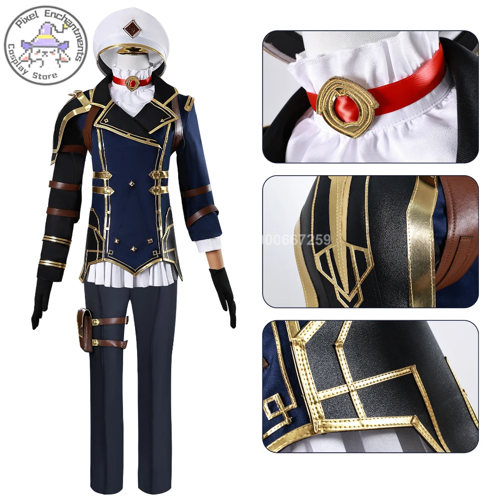 

Popular Fantasia Arcane Caitlyn Cosplay Budget-Friendly Anime LoL 2 Disfraz Costume Women Halloween Carnival Party for Women