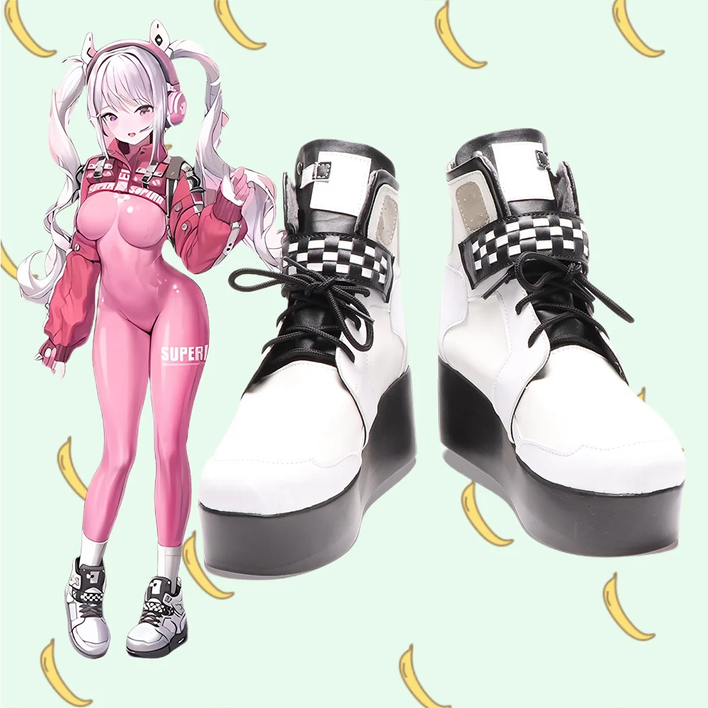 

Game Goddess of Victory Nikke Alice Cosplay Shoes Boots PU Leather Women Boot for Party Halloween