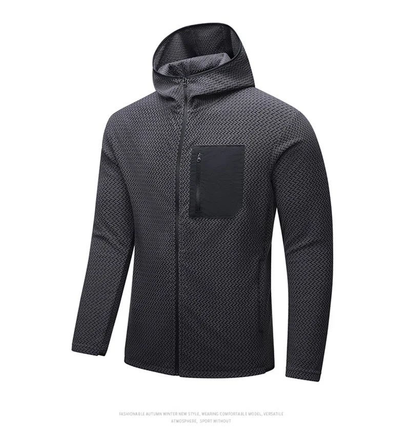 Neue Herren-Wanderjacken Outdoor-Camping-Fleecejacken mit Reißverschlusstaschen Taktische Arbeitsjacken Überzieherjacken – Detail 4