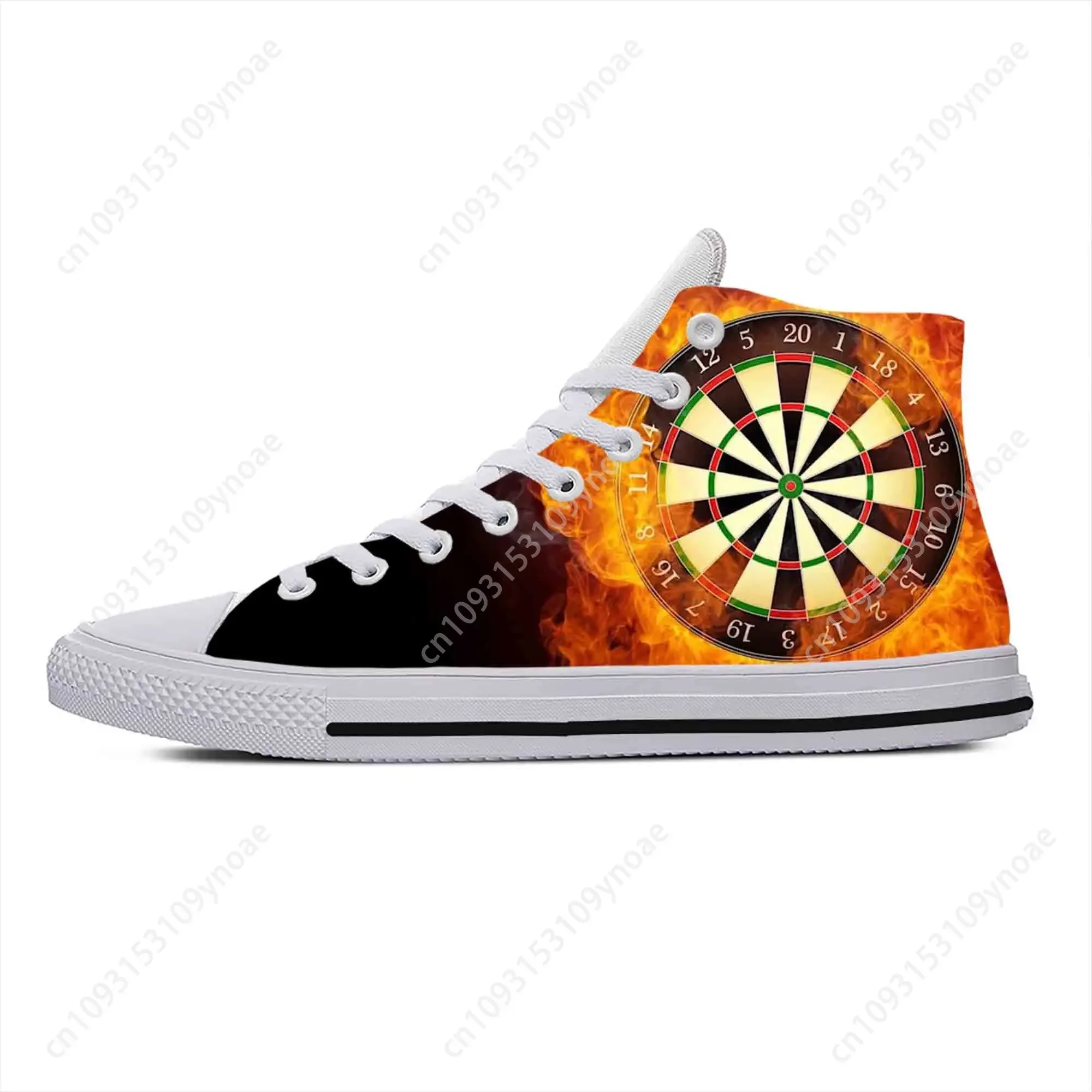 

Game Sport Darts Dartboard Dart board Target Cool Casual Cloth Shoes High Top Comfortable Breathable 3D Print Men Women Sneakers