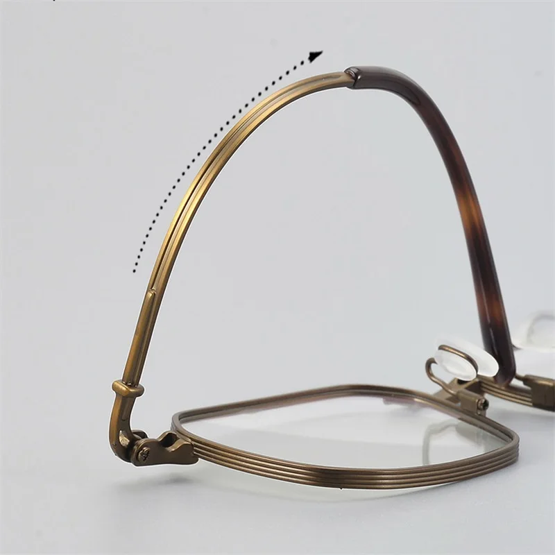 Pure Titanium Handmade Square Glasses Frame Men Business Ultralight Fashion Eyeglasses Oversize Spectacles Eyewear Gafas