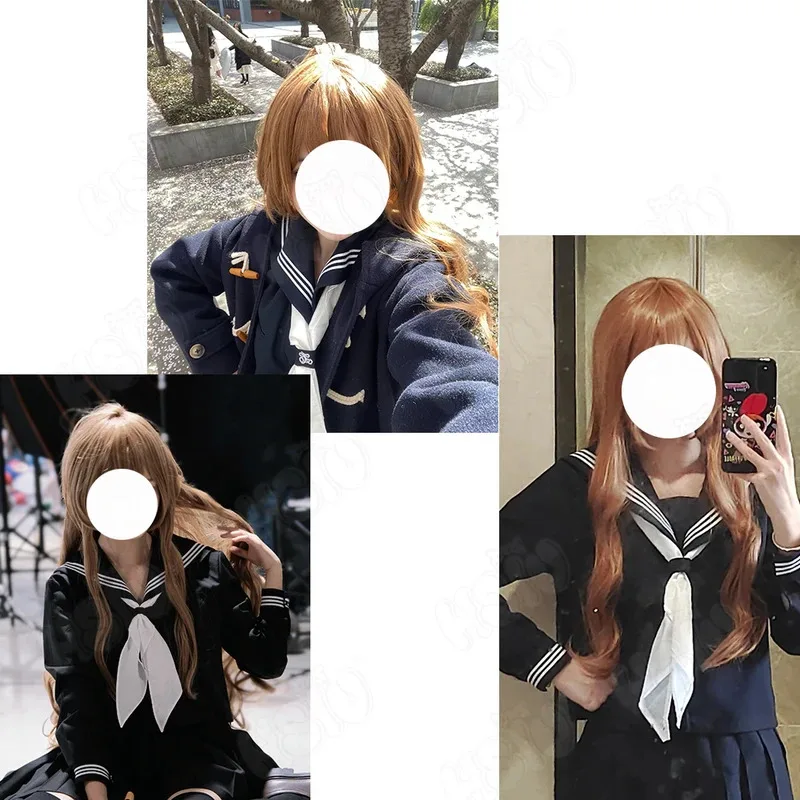 Parrucca cosplay TIGER×DRAGON Parrucca cosplay Aisaka Taiga HSIU 70CM Capelli lunghi micro-ricci marroni TIGER DRAGON Toradora! Parrucca Aisaka Taiga